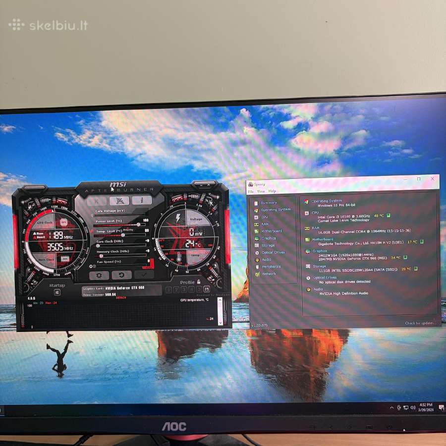 Msi gtx 960 2gb gddr5 - nuotraukos Nr. 12