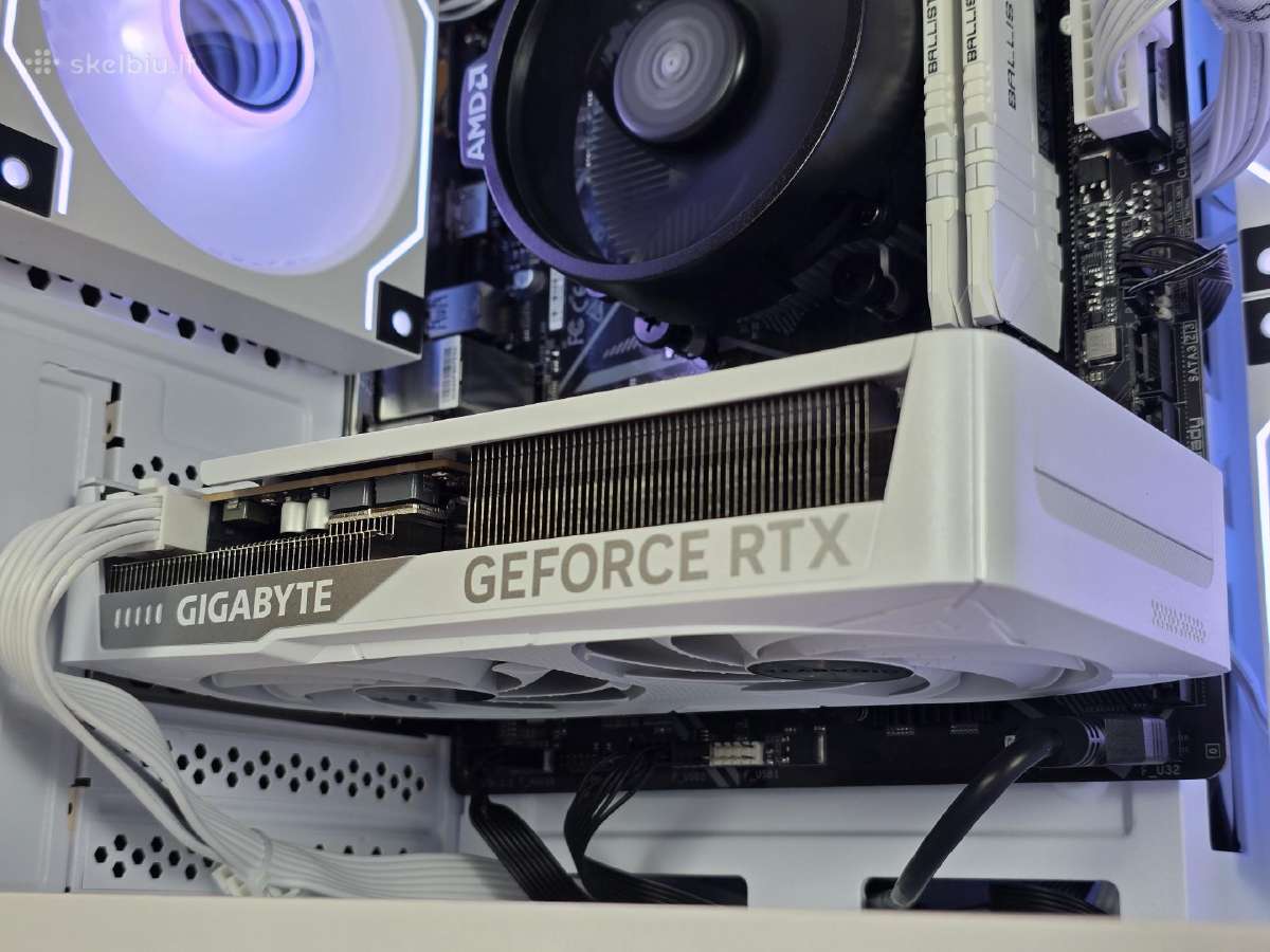 Naujas kompiuteris Ryzen 5 rtx 5060 16ram WiFi - nuotraukos Nr. 5