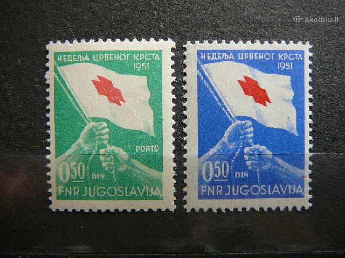 Raudonasis Kryzius Jugoslavija 1951 svarus rdk70