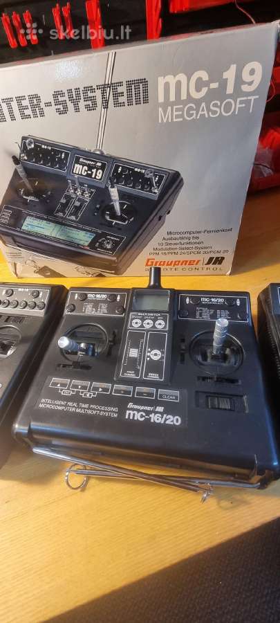 Futaba T16iz radijo bangų siųstuvas Graupner Mc - nuotraukos Nr. 7