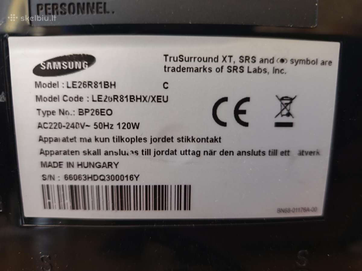 Du naudoti Samsung ir Technika TV - nuotraukos Nr. 9