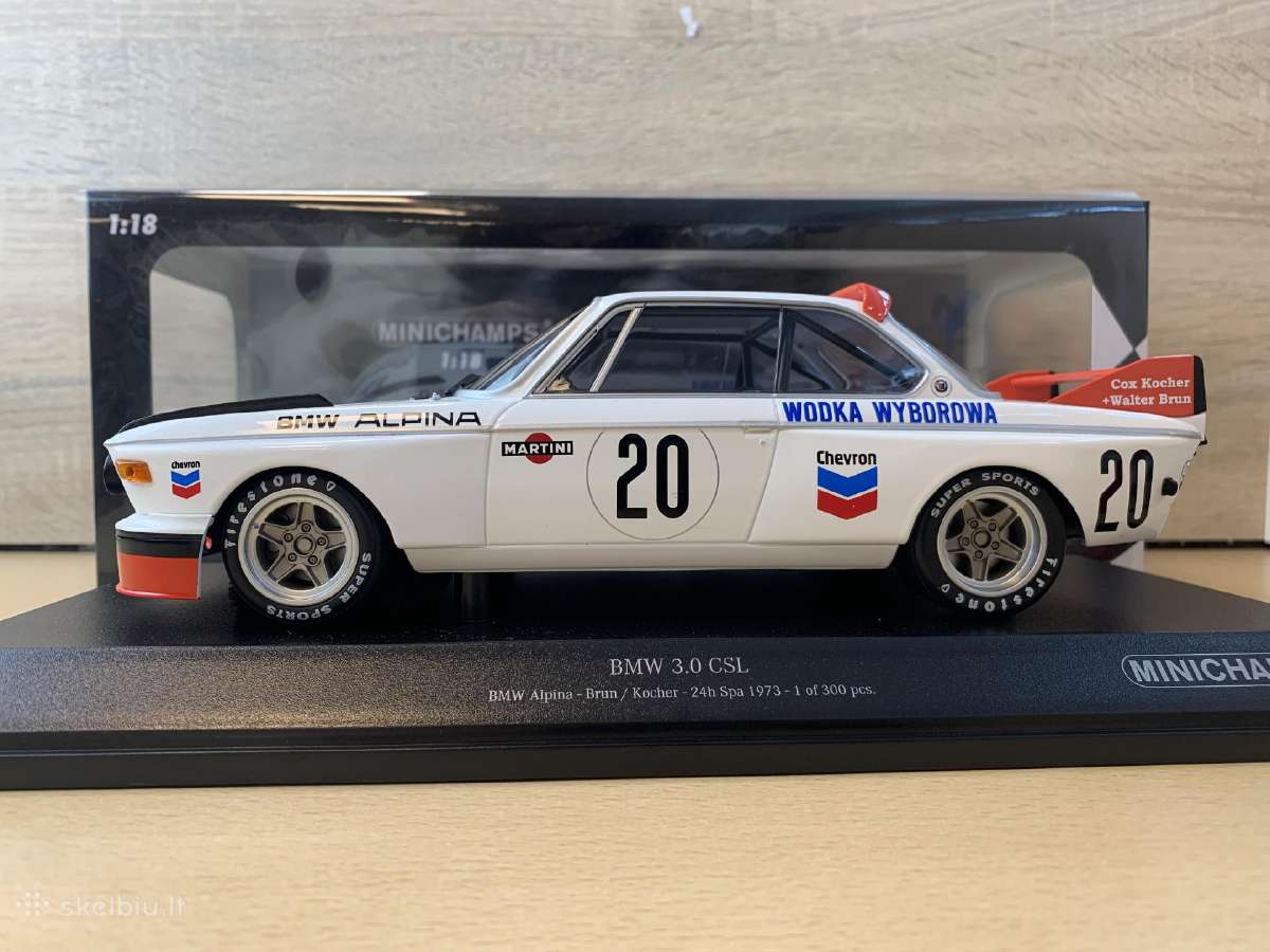 Bmw 3.0 Csl Alpina Brun/kocher 24h Spa 1:18