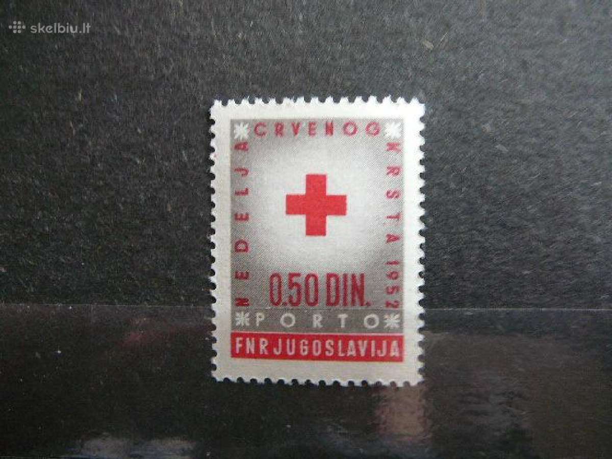 Raudonasis Kryzius Jugoslavija 1952 svarus rdk52