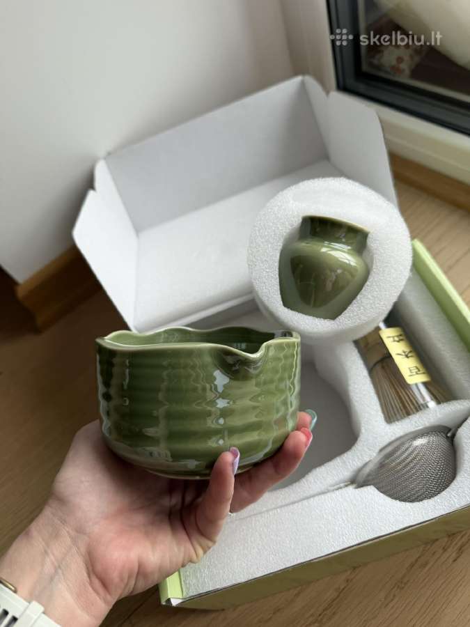 Matcha rinkinys 5 dalių su dubenėliu, šluotele