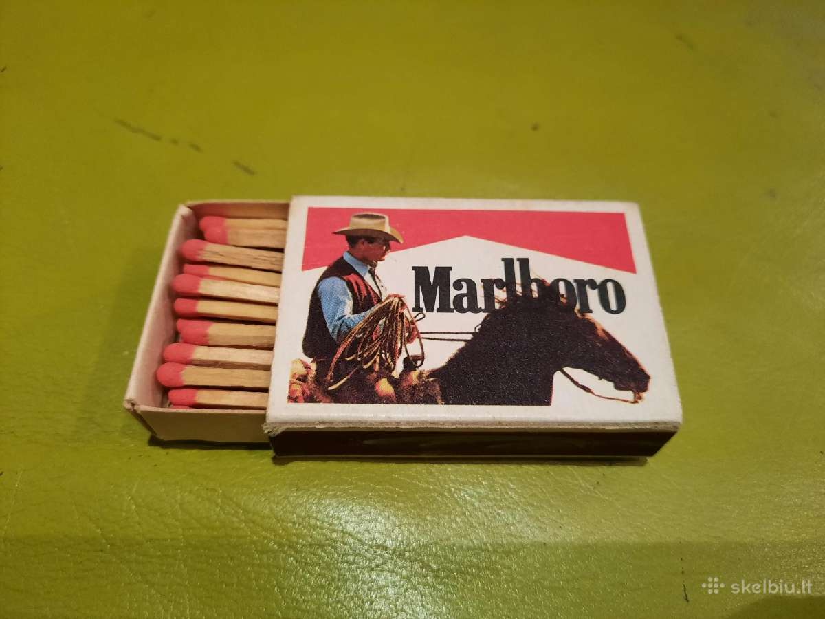 Kolekcinė degtukų dėžutė „marlboro“ Nr.1(4), retro