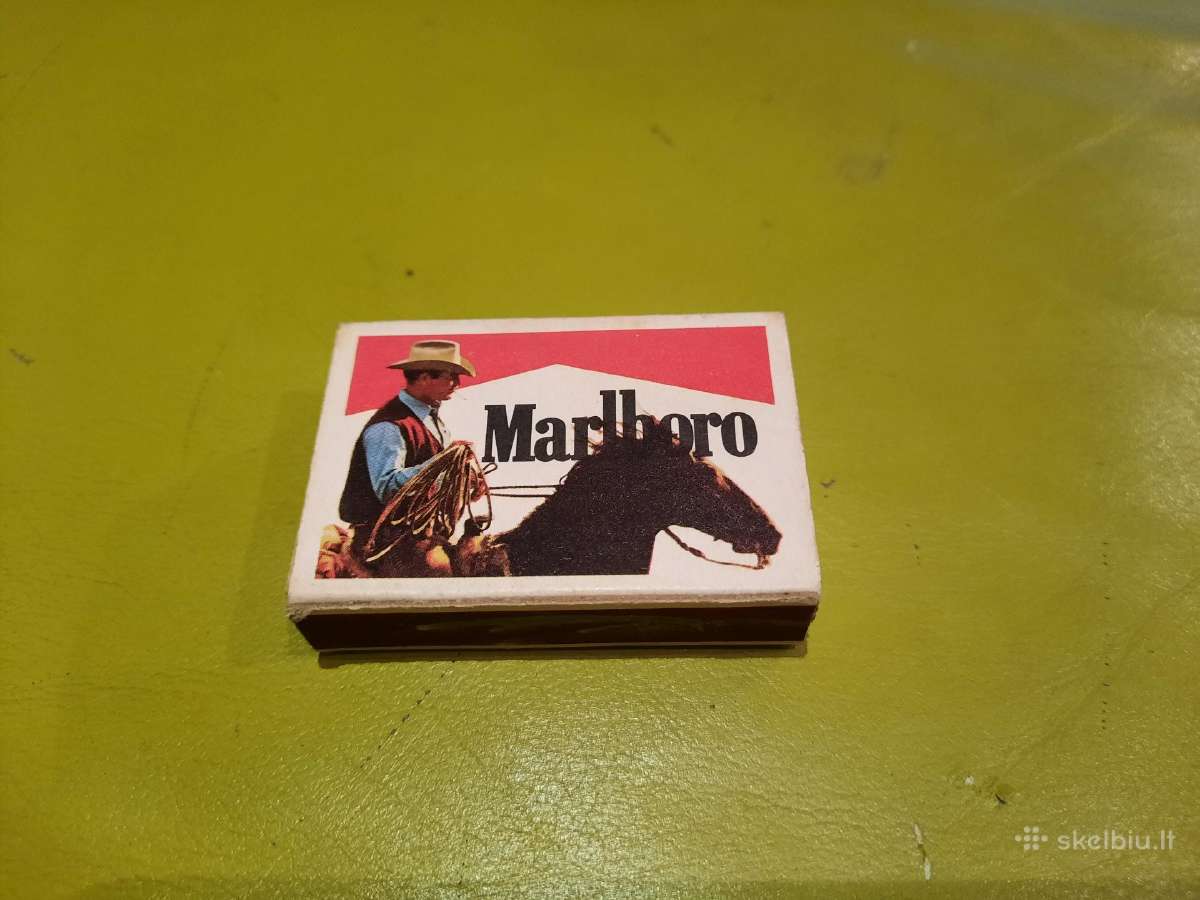 Kolekcinė degtukų dėžutė „marlboro“ Nr.1(4), retro - nuotraukos Nr. 2