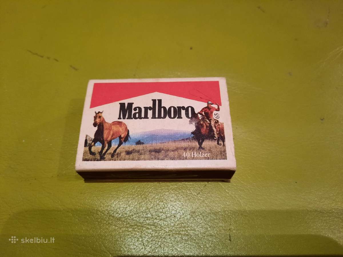 Kolekcinė degtukų dėžutė „marlboro“ Nr.1(4), retro - nuotraukos Nr. 3