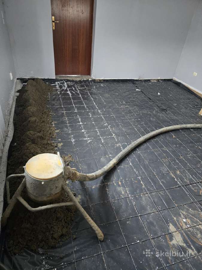 Grindų paruošimas. Betonavimo darbai - nuotraukos Nr. 16