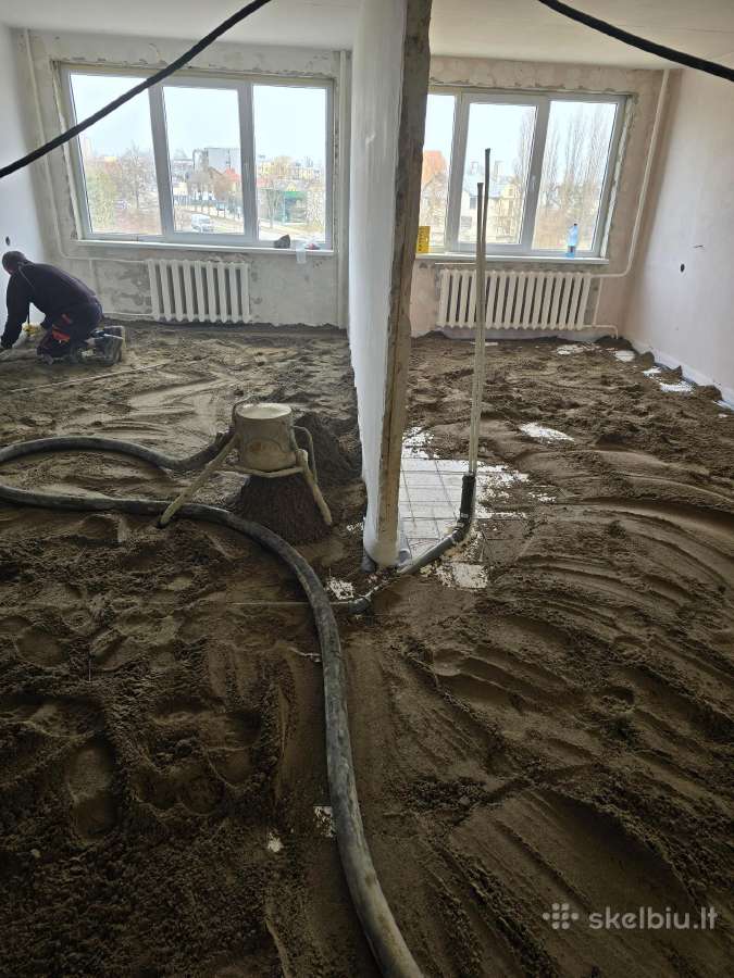Grindų paruošimas. Betonavimo darbai - nuotraukos Nr. 18