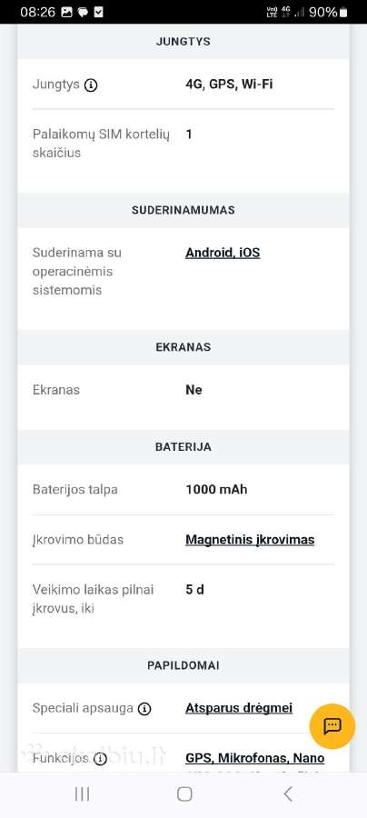 Parduodu GPS tracker apyrankę - nuotraukos Nr. 6