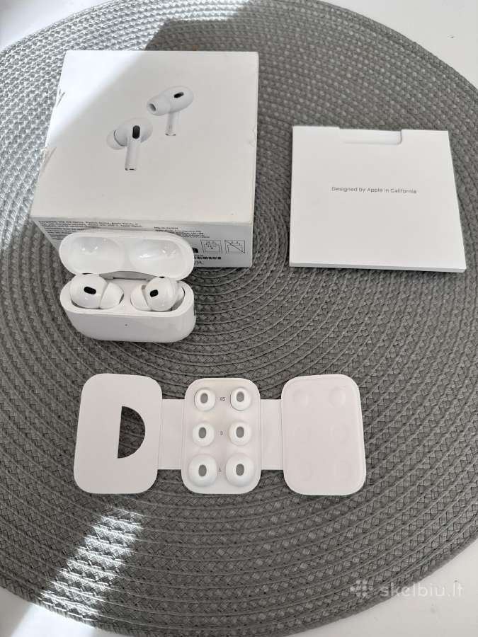 Apple Airpods 2 originalios + pilnas komplektas, g