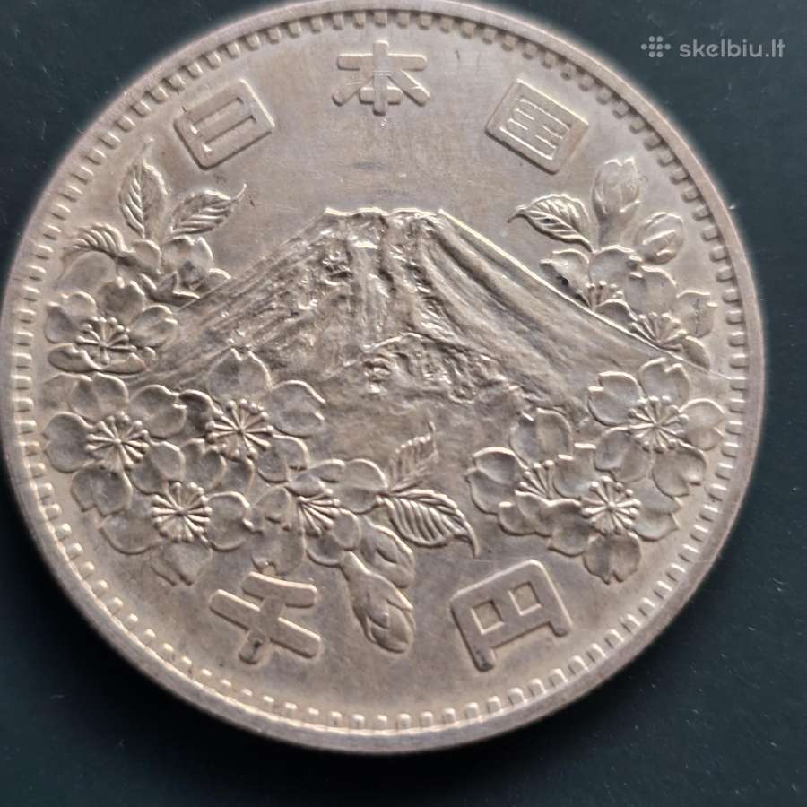 Japonija 1964 1000 yen Ag925 20g ol. žaid.