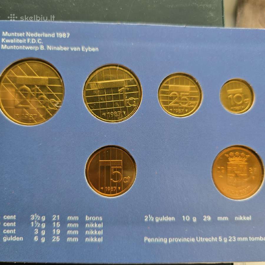 Nyderlandai 1987 rinkinys Unc - nuotraukos Nr. 3