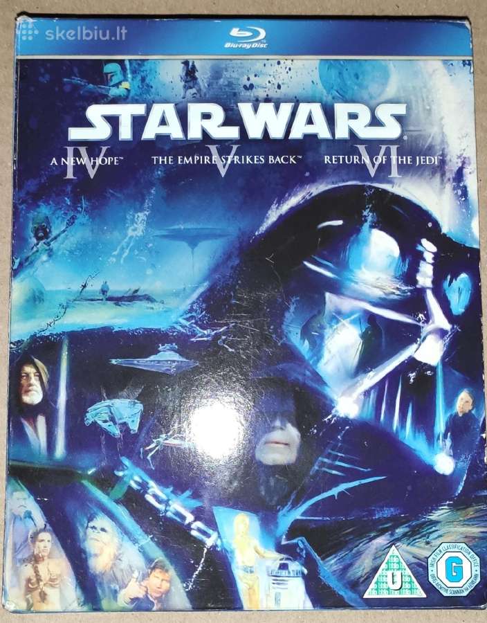 Star Wars 4, 5, 6 epizodai Bluray box