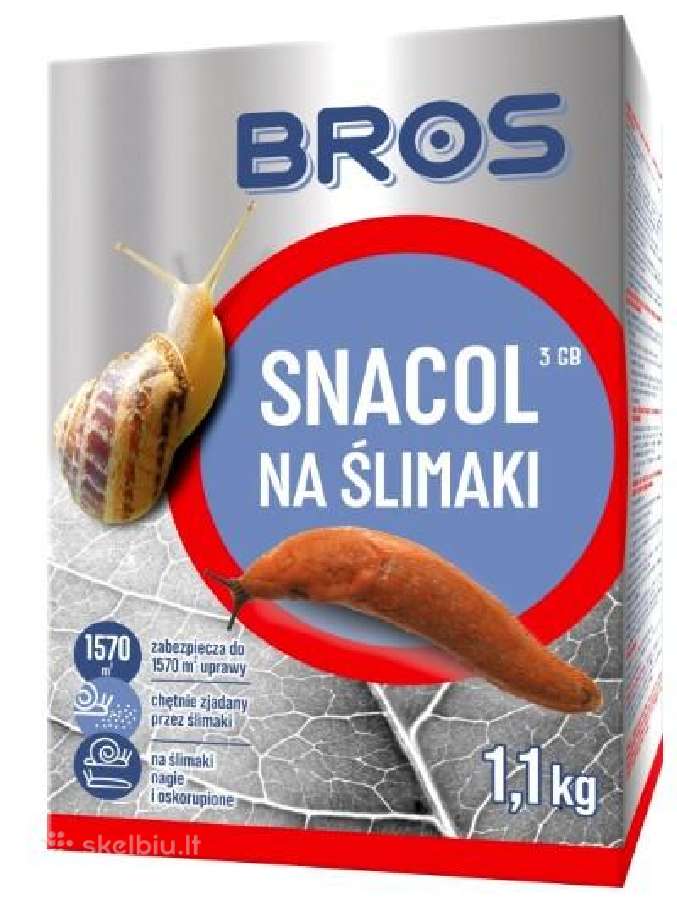 Šliužų naikinimas granulės