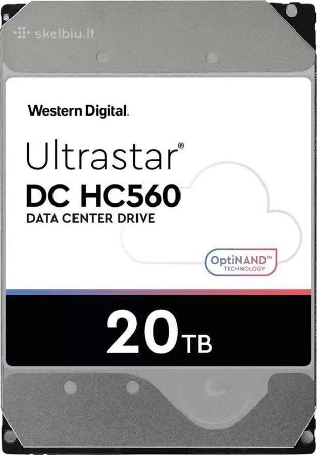 Naujas, nenaudotas vidinis HDD 20tb