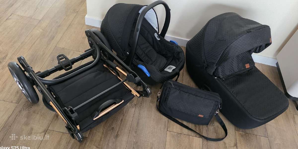 Vėžimėlis: lopšys ir autokėdutė Babymerc La Rosa