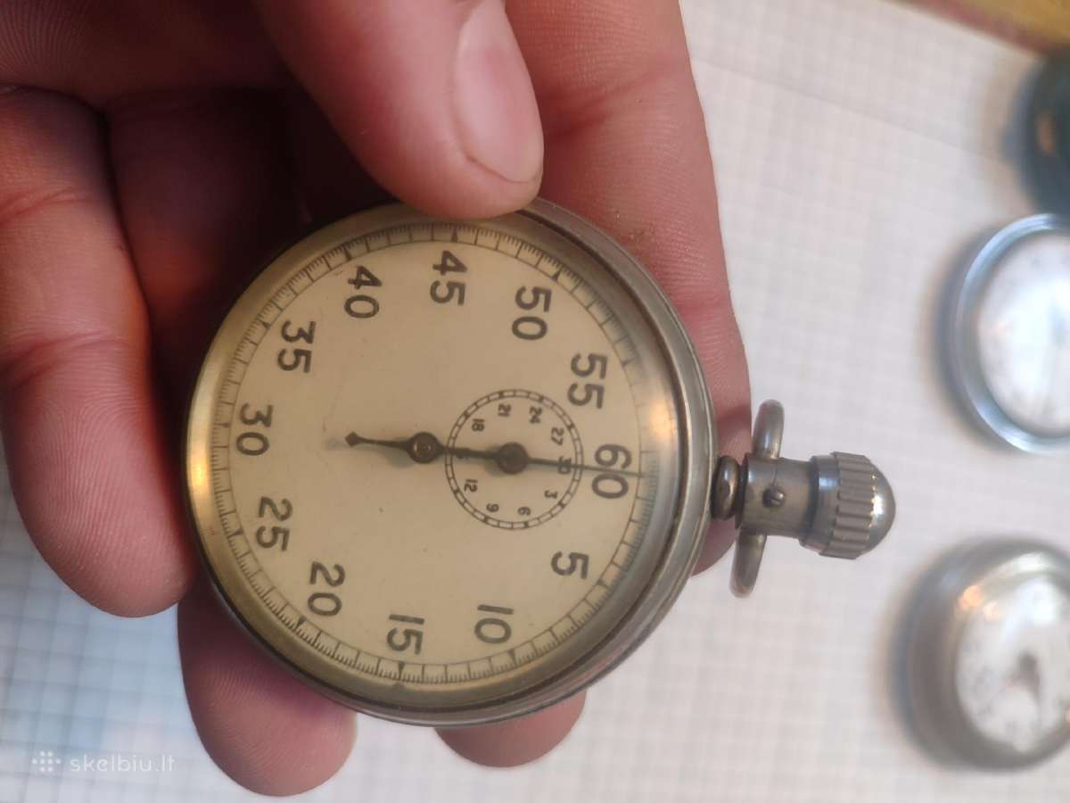Vintažinis chronometras veikiantis - nuotraukos Nr. 6