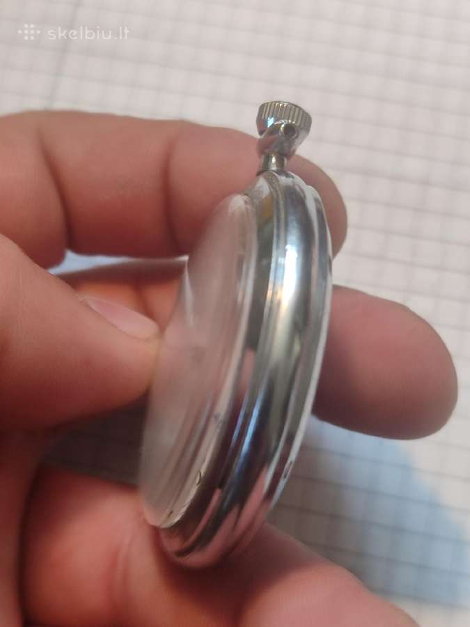 Vintažinis kišeninis laikrodis veikiantis - nuotraukos Nr. 4