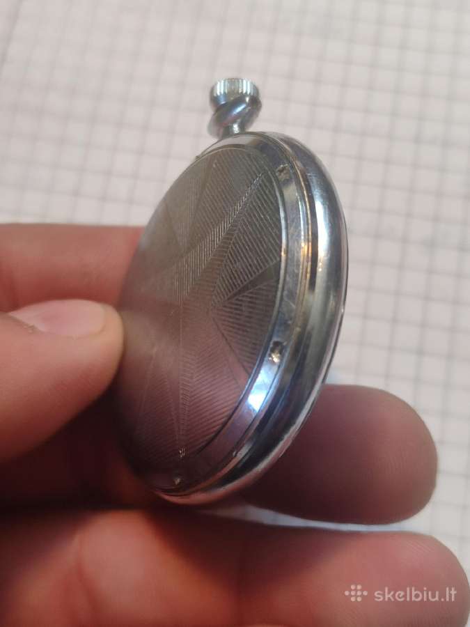 Vintažinis kišeninis laikrodis veikiantis - nuotraukos Nr. 7