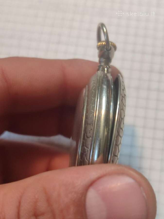 Vintažinis kišeninis laikrodis veikiantis - nuotraukos Nr. 4