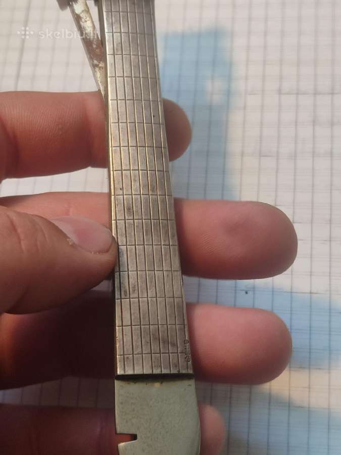 Vintažinė giljotina sidabrinė rankena - nuotraukos Nr. 6