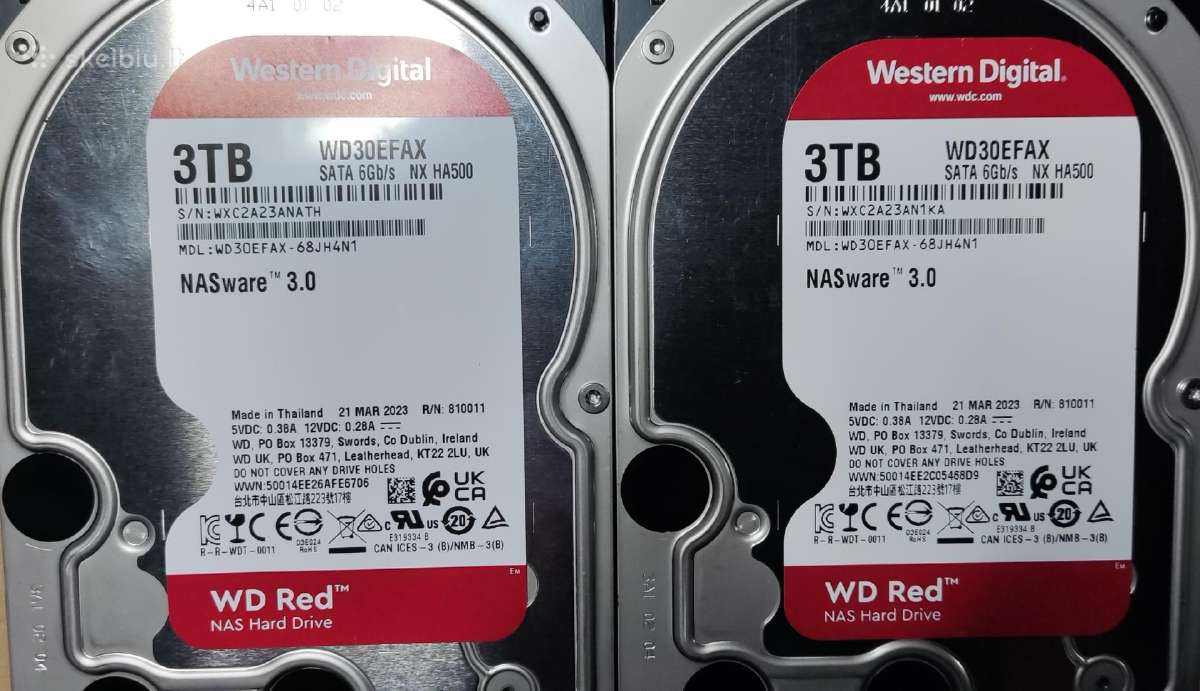 Wd Red, Ironwolf, Synology - Papildyta 2026.05.10