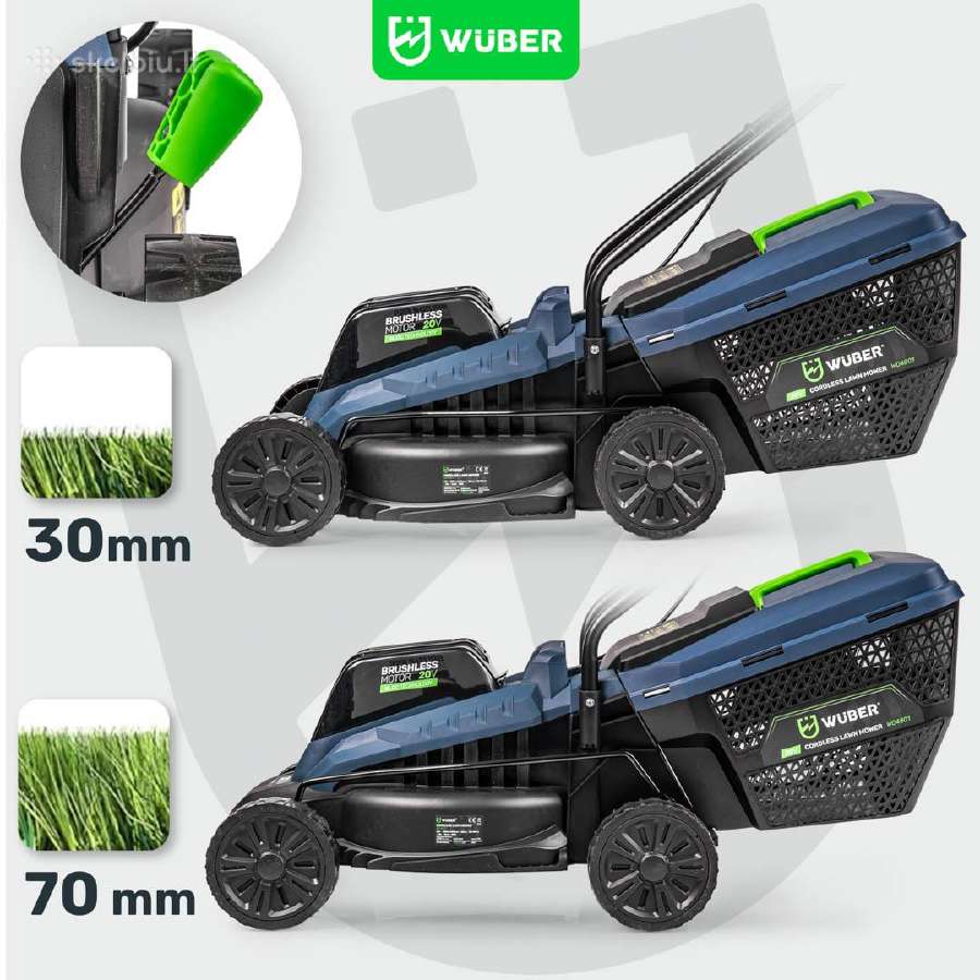 Akumuliatorinė vejapjovė Wuber W04801, 32 cm; 20 V - nuotraukos Nr. 4