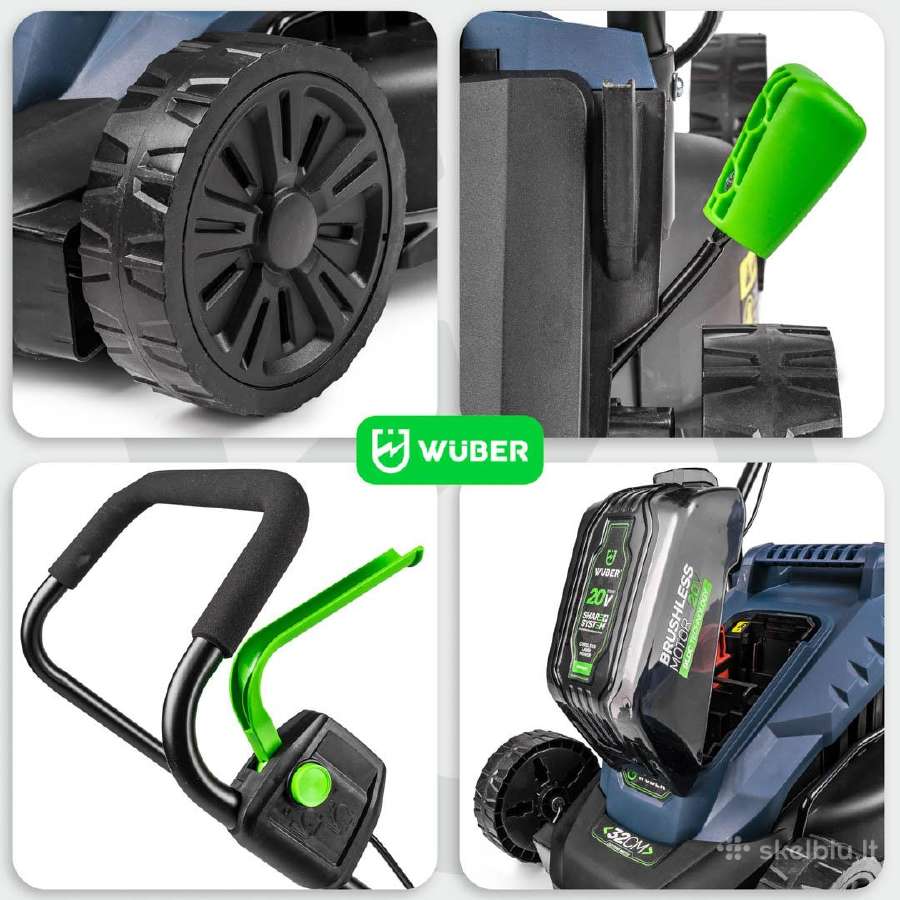Akumuliatorinė vejapjovė Wuber W04801, 32 cm; 20 V - nuotraukos Nr. 5