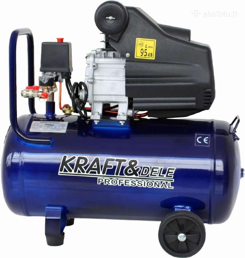 Oro kompresorius Krafdele 2,8kw 24l 50l - nuotraukos Nr. 3