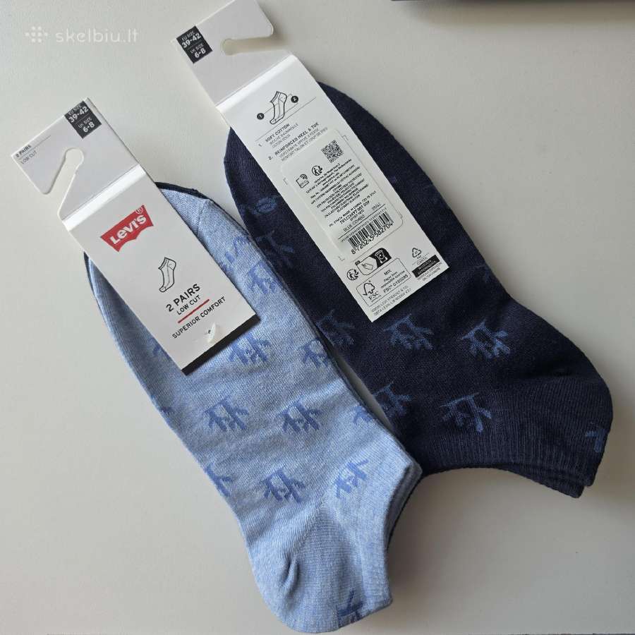 Levi's kojinės 39-42 dydžio, 4 poros