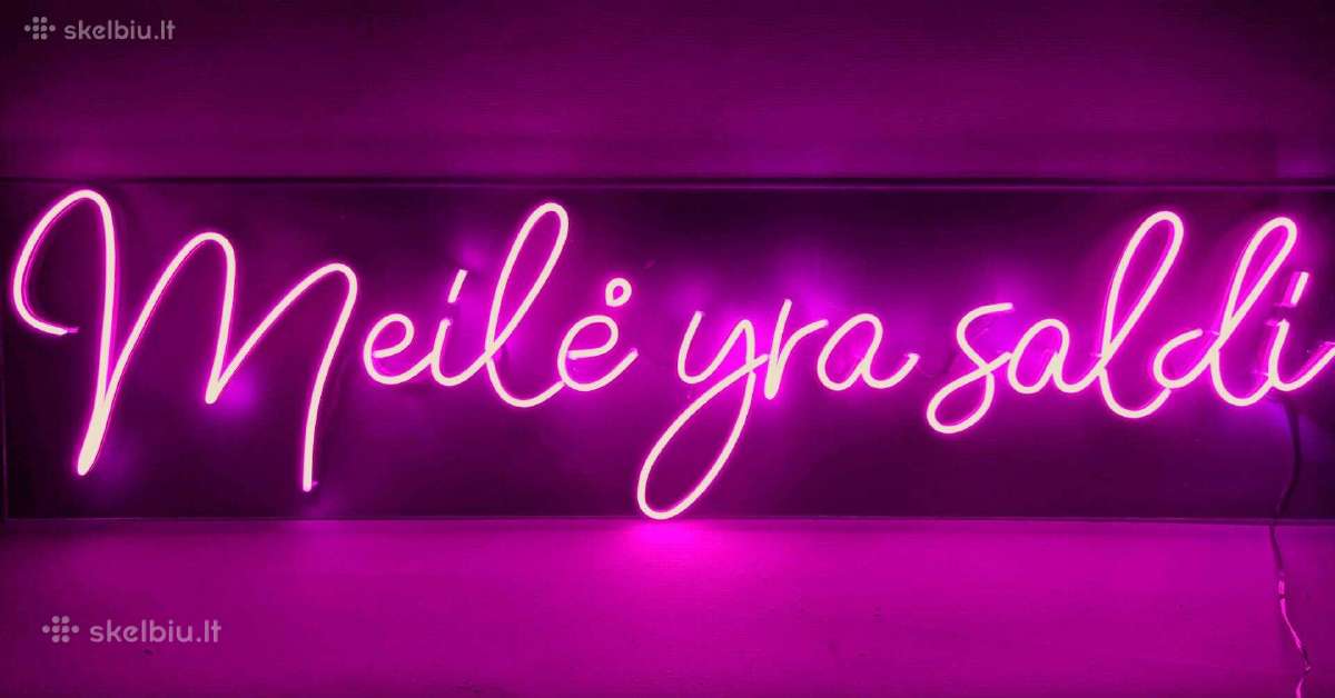 Neon užrašai / Neoninės iškabos - nuotraukos Nr. 4