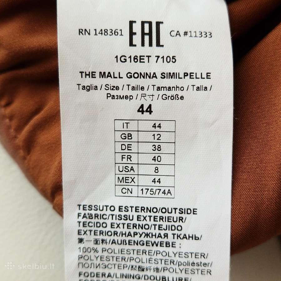Pinko sijonas eko odos 38 dydžio - nuotraukos Nr. 5