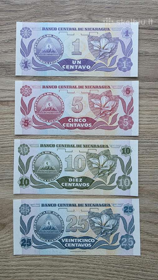 Nikaragva ->Pasaulio banknotai - World banknotes<- - nuotraukos Nr. 2