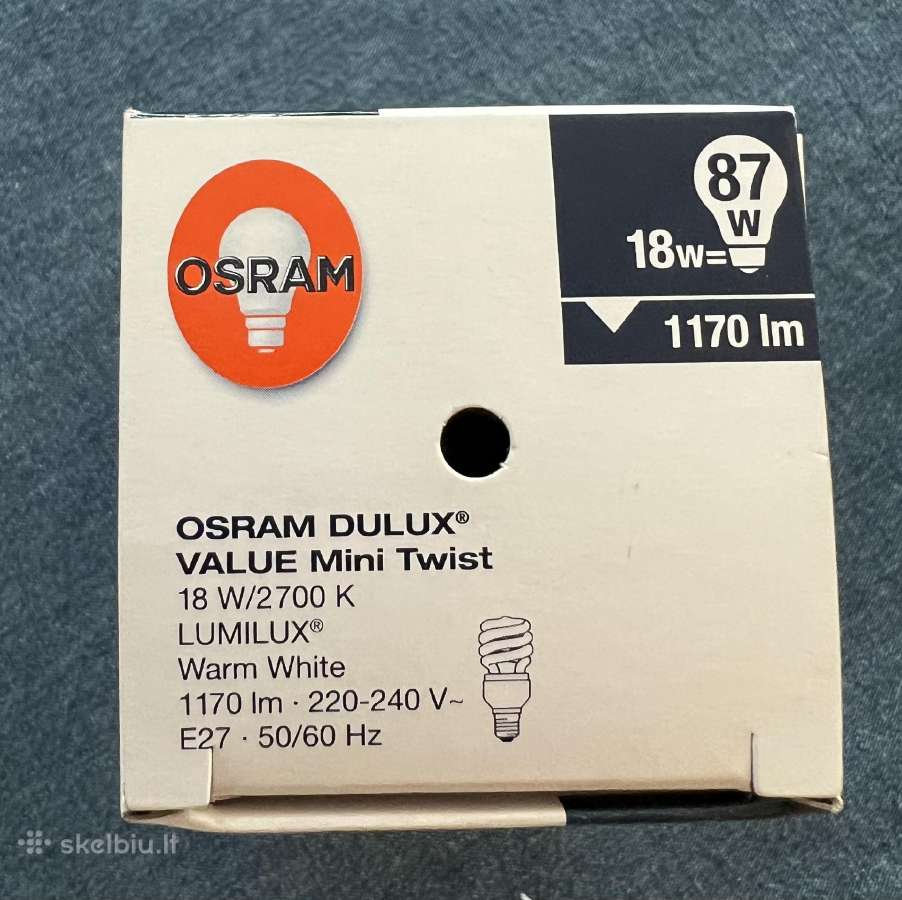 Energiją taupanti lemputė Osram Dulux Minitwist - nuotraukos Nr. 4