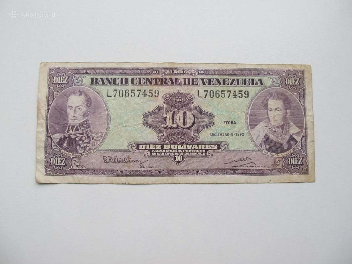 10 bolivares , Venesuela , 1992
