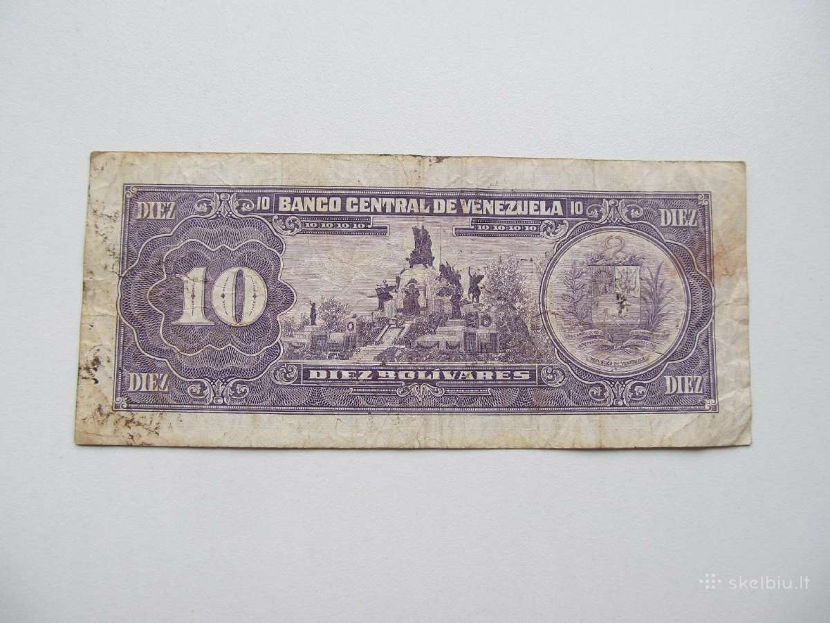 10 bolivares , Venesuela , 1992 - nuotraukos Nr. 2