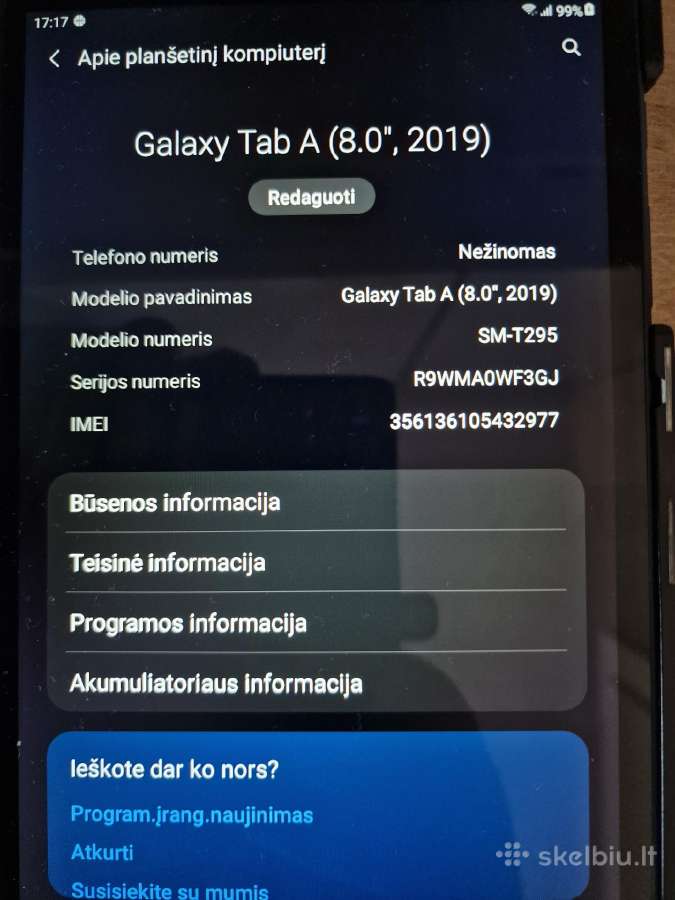 Samsung Galaxy Tab A(8.0 2019) - nuotraukos Nr. 2