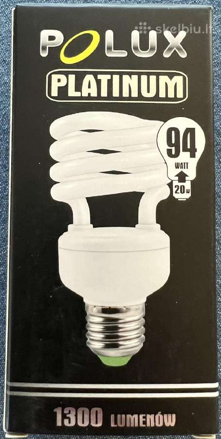 Energiją taupanti lemputė Platinum, 20w, E27