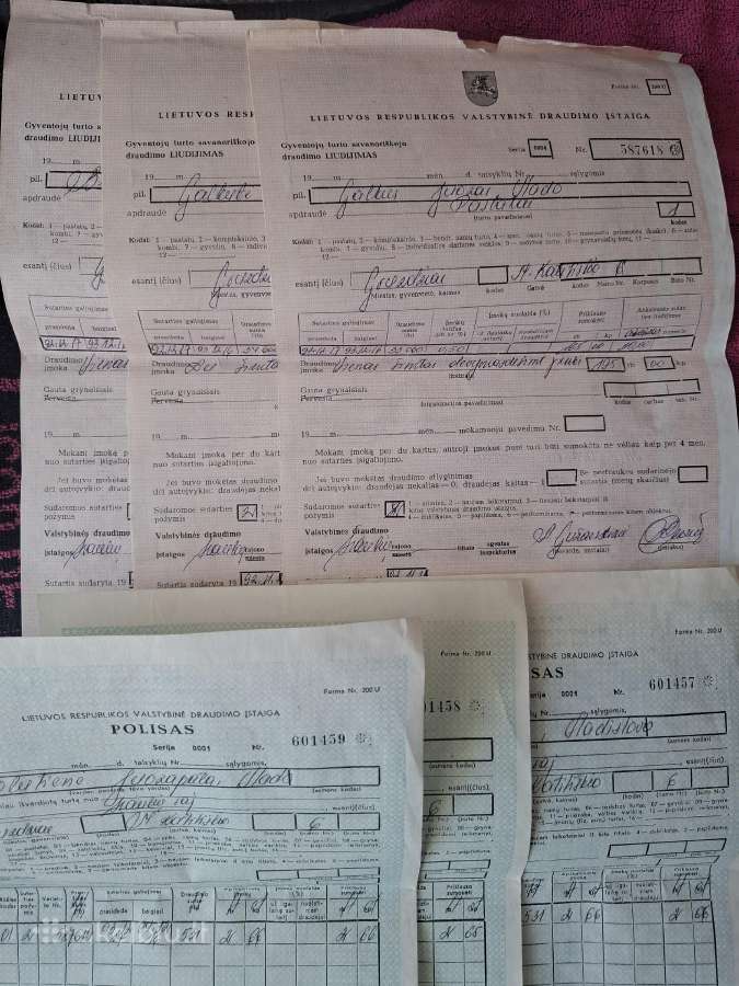 Draudimo polisai kolekcionavimui