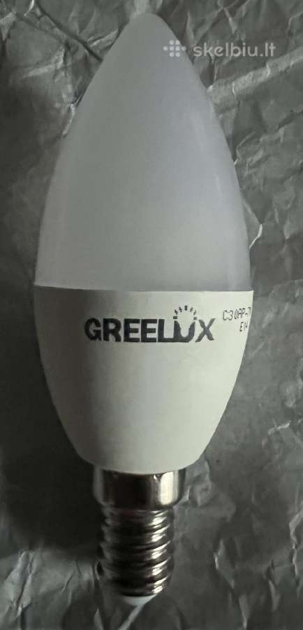 LED lemputė Greelux 7w, E14, 230v, 5000k, 550 lm