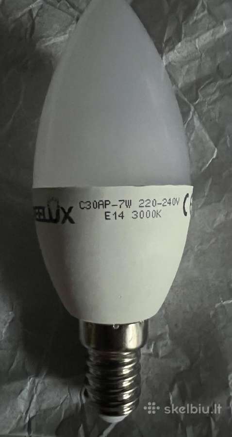 LED lemputė Greelux 7w, E14, 230v, 5000k, 550 lm - nuotraukos Nr. 2