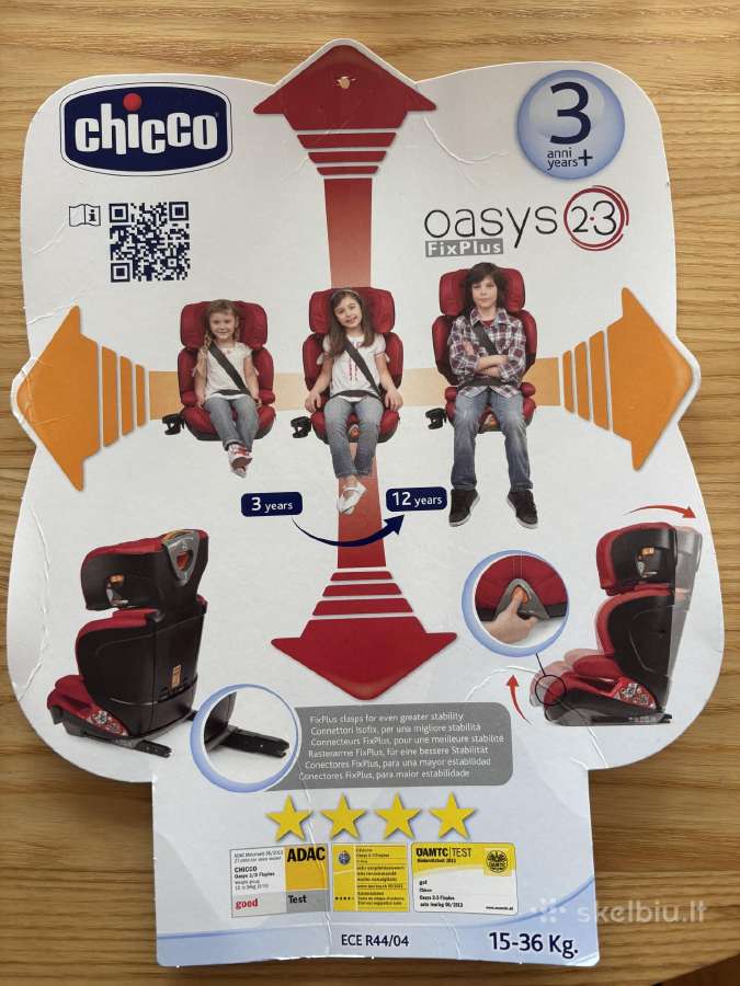 Automobilinė kėdutė Chicco Oasis Fixplus (15-36 kg - nuotraukos Nr. 6