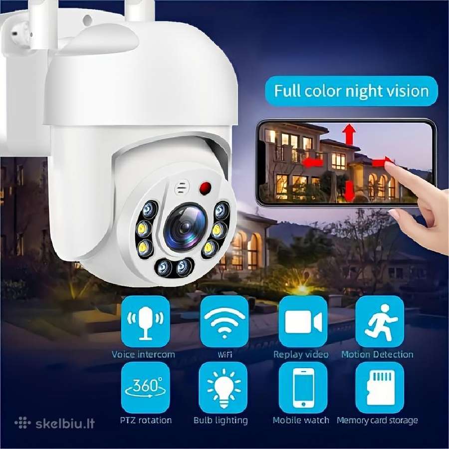 Apsaugos kamera aplinkos stebejimo WiFi