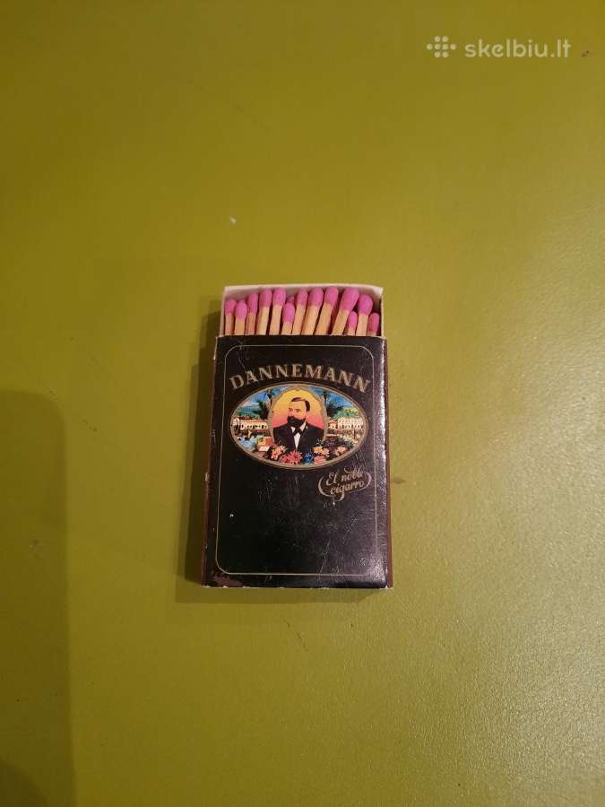 Kolekcinė degtukų dėžutė „dannemann“, retro (5)