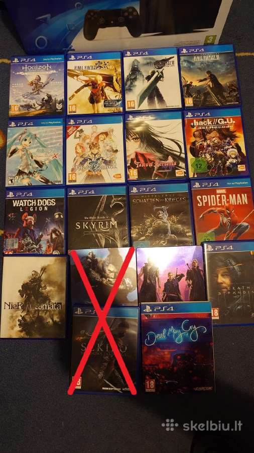 Playstation 4 Pro 1tb (2 pultai, 16 žaidimų) - nuotraukos Nr. 2