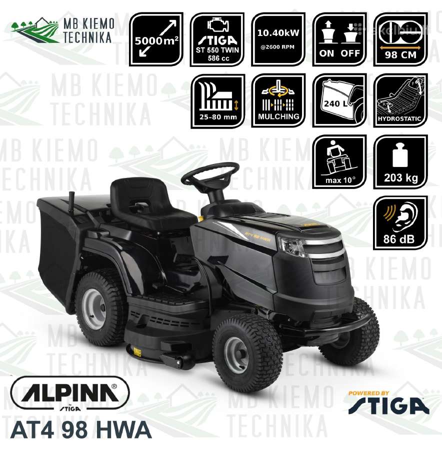 Alpina vejos traktoriukai