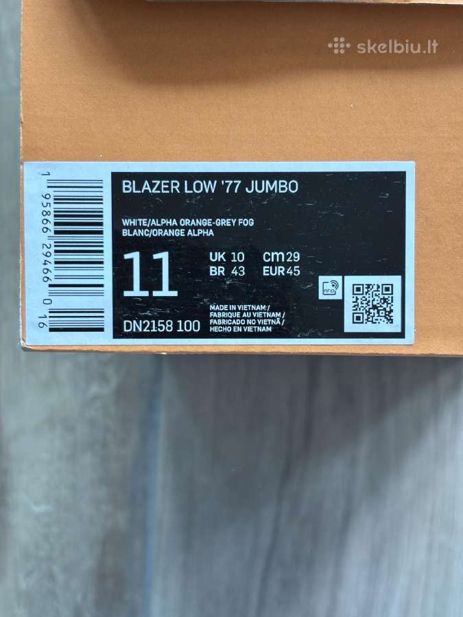 Nike Blazer Low '77 Jumbo Nauji bateliai, kedai - nuotraukos Nr. 12