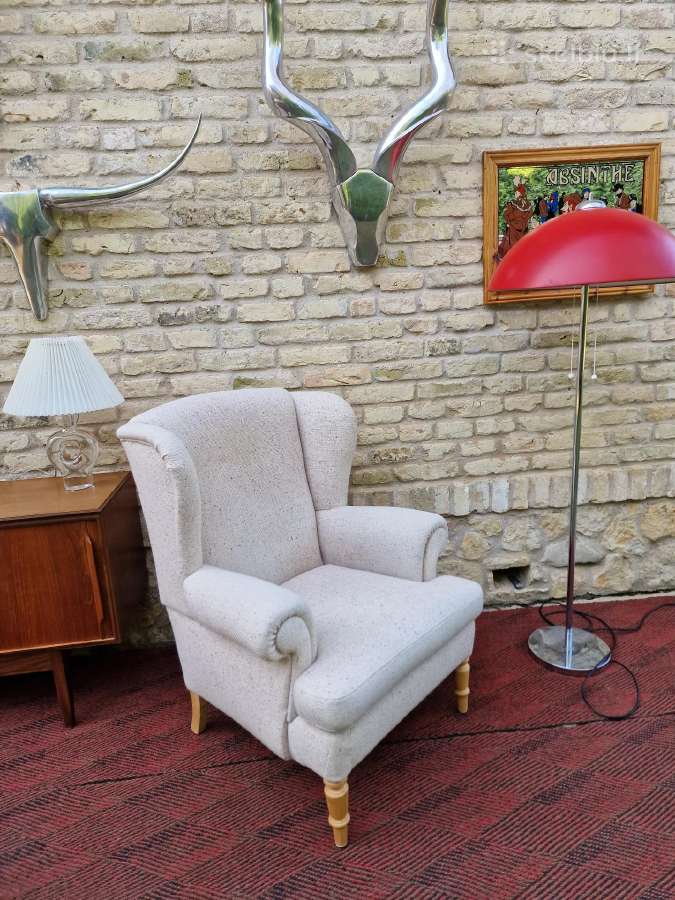 Vintažinis klasikinis poilsio fotelis - nuotraukos Nr. 6