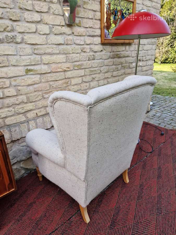 Vintažinis klasikinis poilsio fotelis - nuotraukos Nr. 19